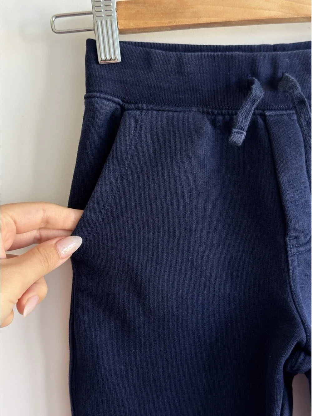 Polo Ralph Lauren Boys Size 6 Navy Fleece Jogger Sweatpants Logo Patch